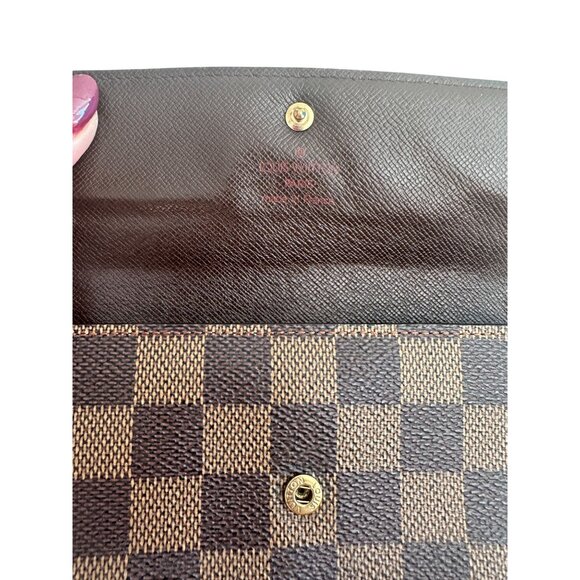 LOUIS VUITTON Damier Portfeuille Sarah Trifold Wallet - Picture 4 of 10